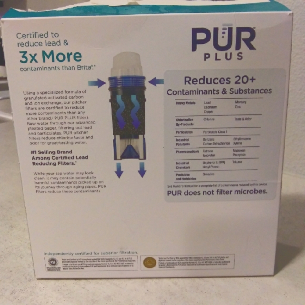 Pur Plus Pitcher Filters. Open Box. Two Filters. - Picture 6 of 10